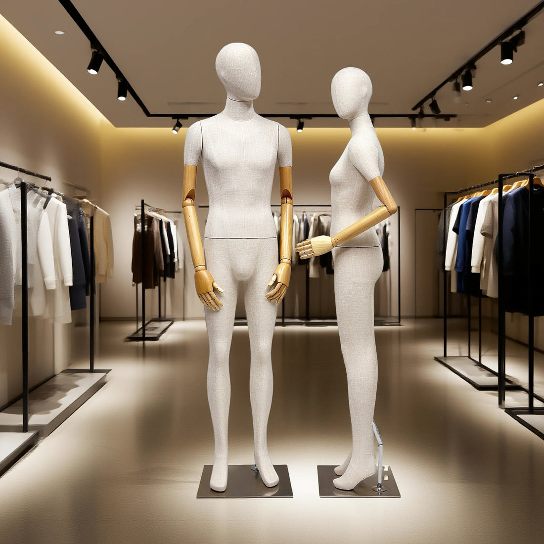 Is Your Storefront Missing That Luxury Touch? Discover the Elegance of Bamboo Linen Display Mannequins