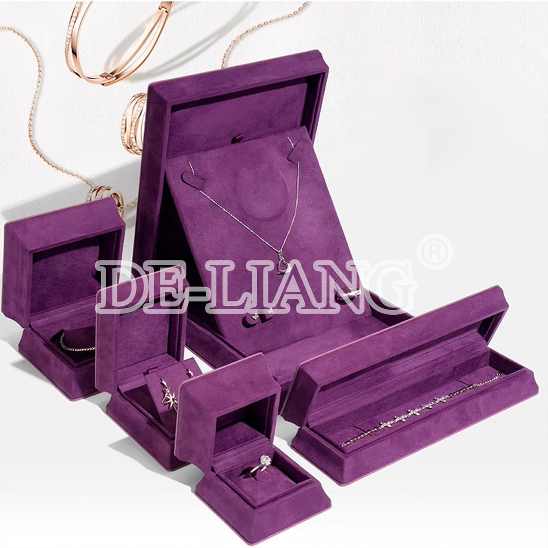 💜 Small But Stunning – Meet the DE-LIANG DL2561 Purple Travel Jewelry Box