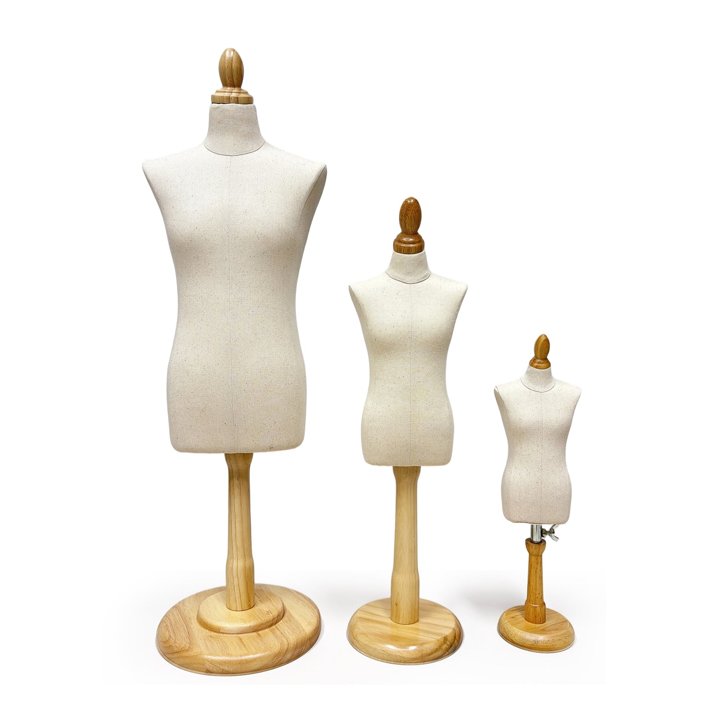 DE-LIANG 1/4 Scale Male Dress Form – Fully Pinnable Mini Mannequin with Wooden Base and Assembly Tools, Dressmaker dummy (not adult size)