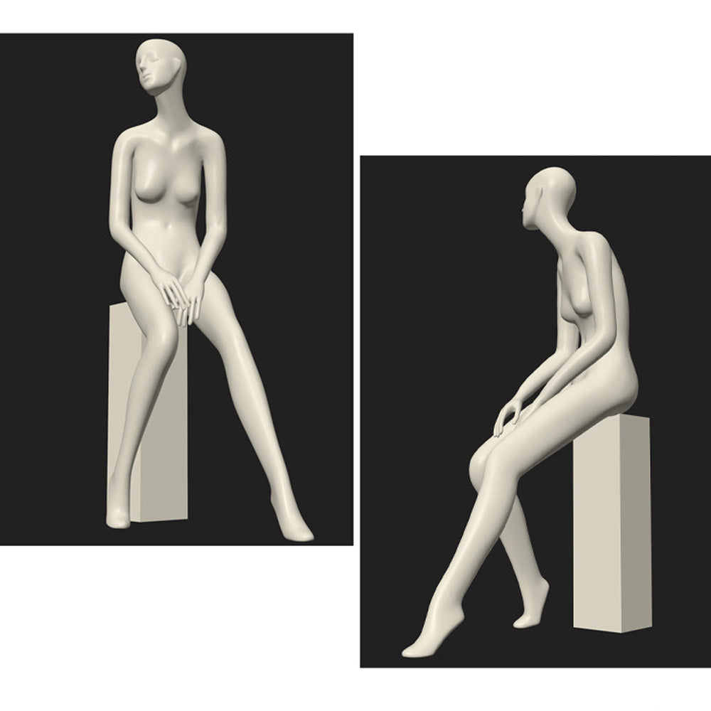 Maniquí femenino de cuerpo entero DE-LIANG: maniquí ajustable con torso para exhibición, maniquí moderno para boutiques de moda y escaparates.