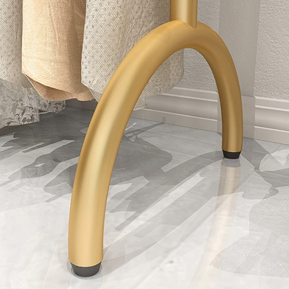 Standard Double Layers Poles Clothing Hanger, Children Kids Adult Floor Clothes Hanger Display Shelves Hanger Rack , Stainless Steel Gold - De-Liang Dress Forms
