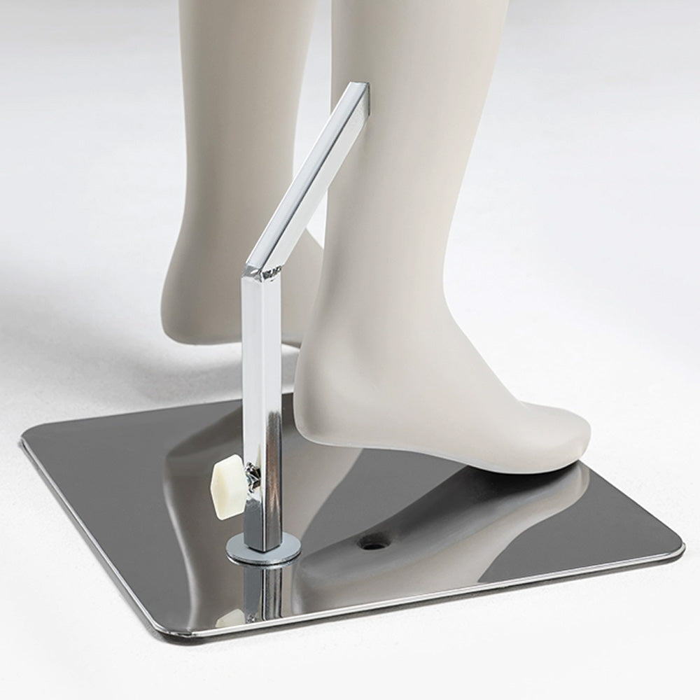 DE-LIANG Luxury Child Mannequin with Flexible Wooden Arms,Sandy Mud Color Child Stand/Sitting Full Body Dress Form Model for Clothes Display De-Liang Dress Forms