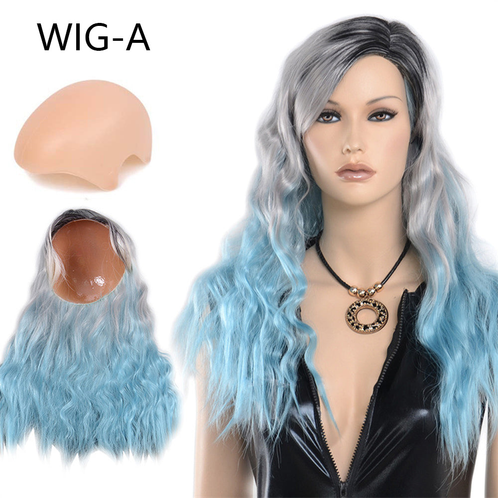 DE-LIANG Fashional Female Mannequin's Wig,Handmade Long Curly Hair,Long Curly Hair for Window Manikin Head Decorate,Luxury Wigs, Cosplay Wig DL2390 De-Liang Dress Forms