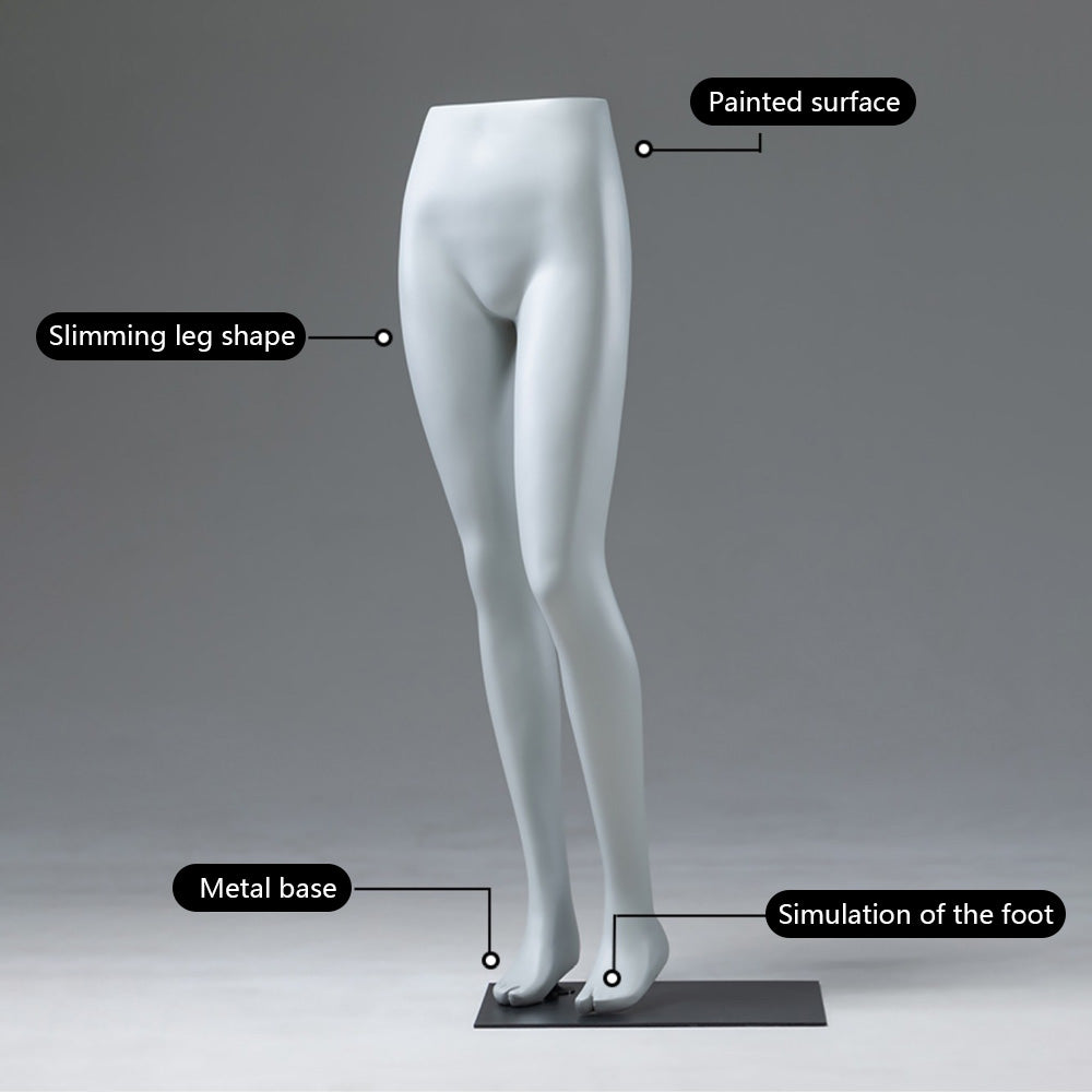 DE-LIANG Running Sport Leg Mannequin Display – Dynamic Half Body Male & Female Lower Torso, Fiberglass Athletic Pants Display Form for Sportswear, Shoes, and Fitness Store Window