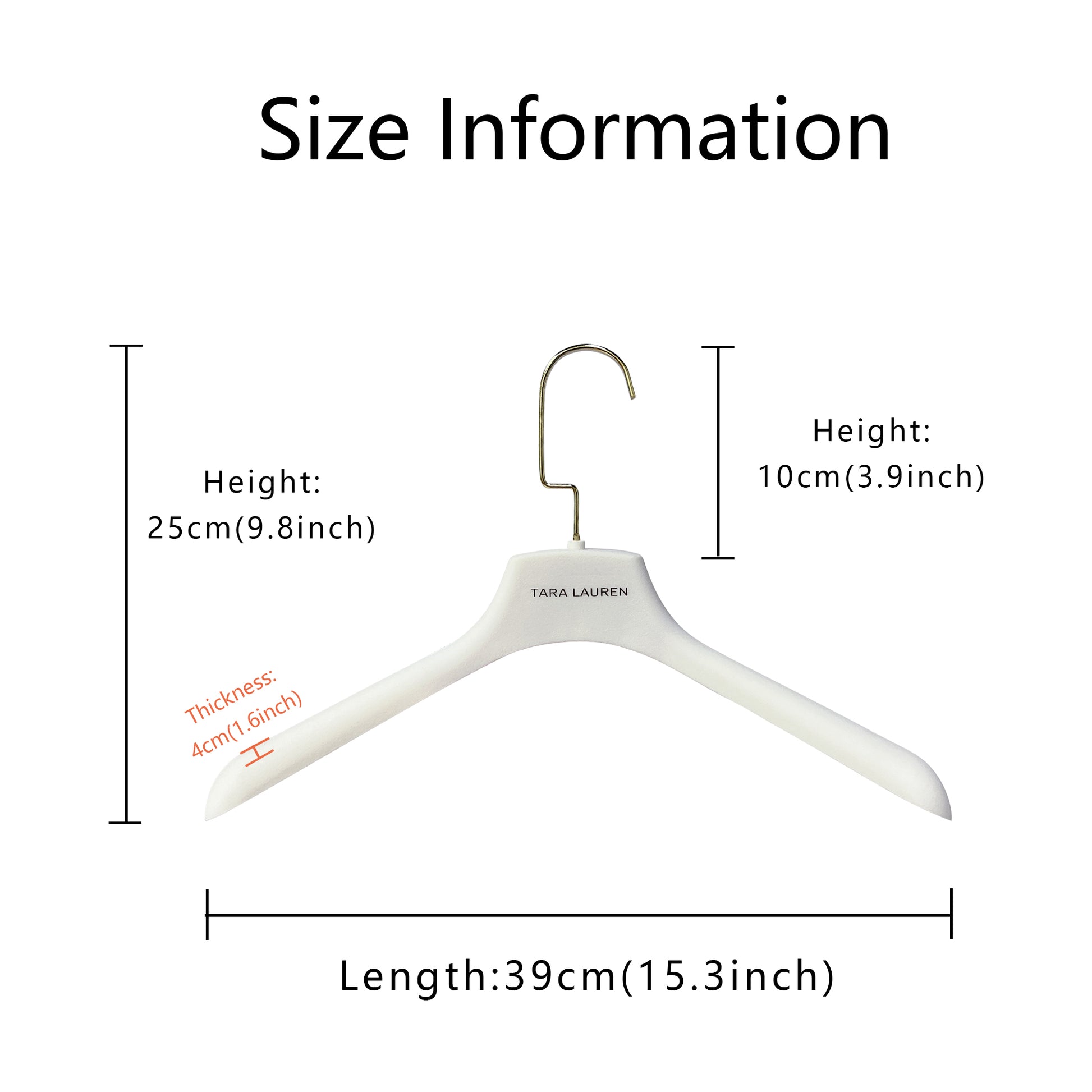DE-LIANG White Velvet Plastic Hanger for Coat Pants Trouser, Men Woman Wedding dress bridal veil clothing hanger, velvet hanger customize(50PCS) DE-LIANG
