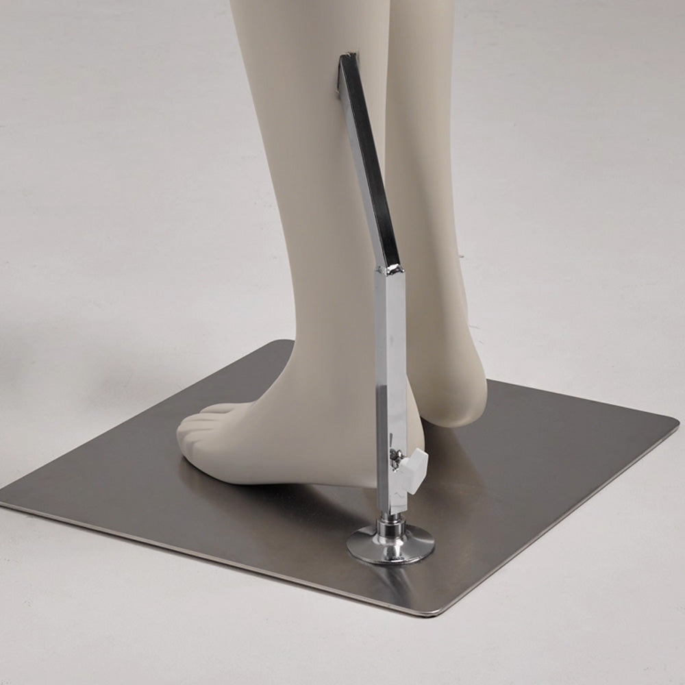 DE-LIANG Luxury Male Full Body Mannequins,Light Gray to Gray Male Dress Form Display Mannequis with Base,Stand Realistic Model for Clothing Shops