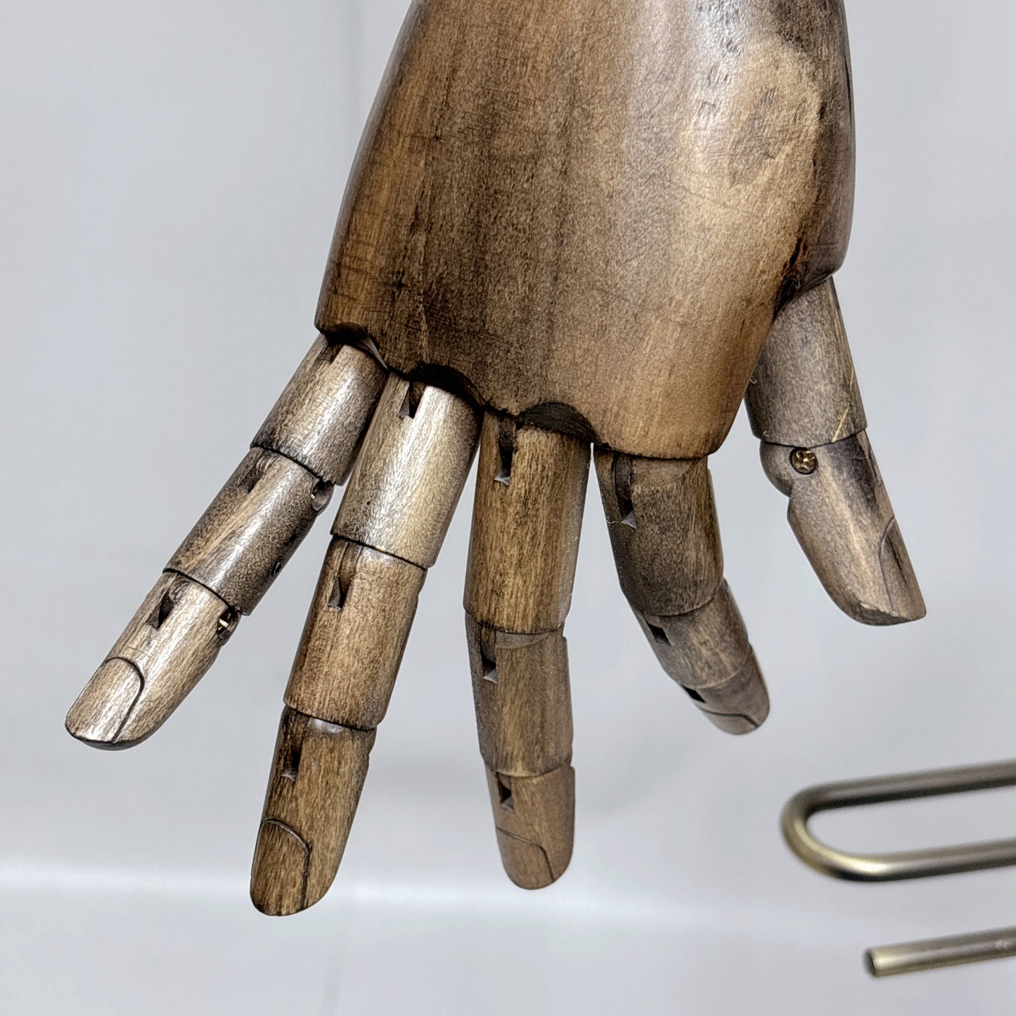 Male Half Body Mannequin, Men Suit Display Model with Wooden Arms and Cross Four-Wheel Base