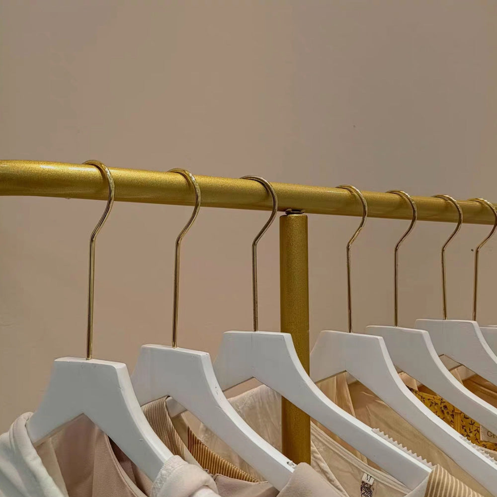 Clearance Floor Clothing Display Hanger Creative High-End Golden Big Tube Hanger Combination Women's Clothing Store Clothing Display Stand DL2371 DE-LIANG