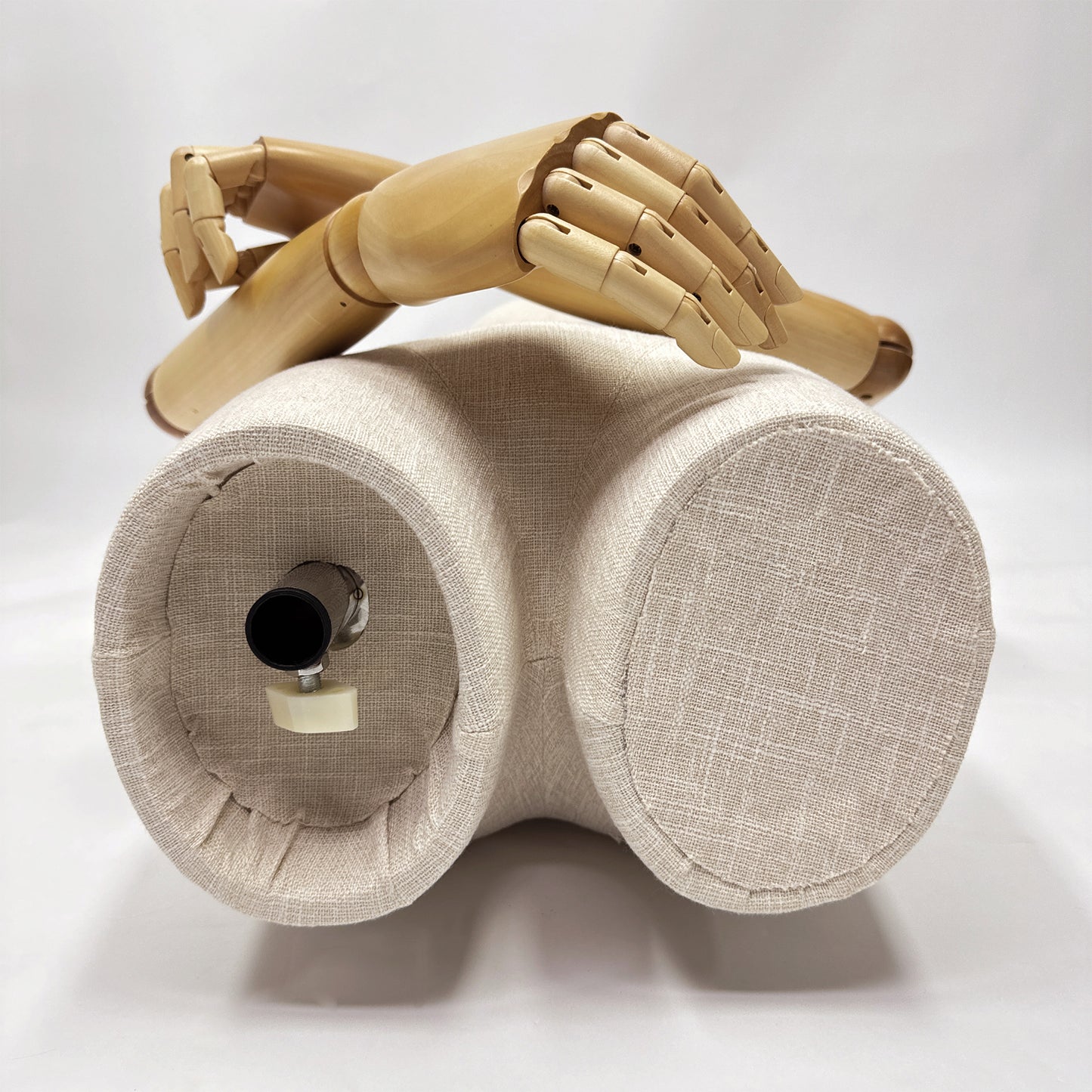 Luxury Linen Mannequin Half Body Torso,Male Dress Form Model Props with Head,Clothing Stores Display Holder(复制) - De-Liang Dress Forms