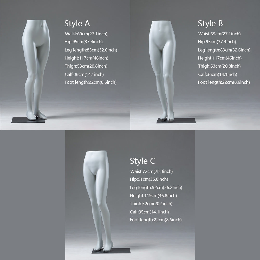 DE-LIANG Running Sport Leg Mannequin Display – Dynamic Half Body Male & Female Lower Torso, Fiberglass Athletic Pants Display Form for Sportswear, Shoes, and Fitness Store Window
