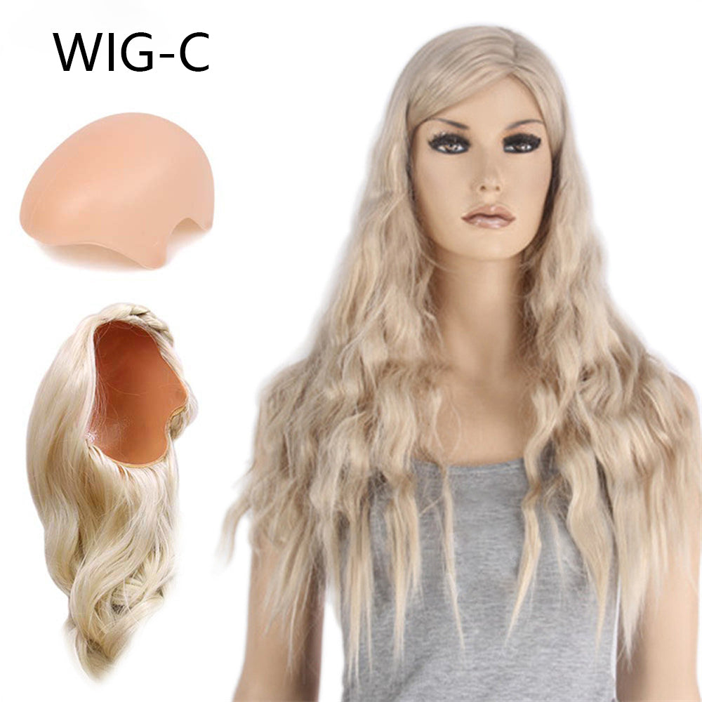 DE-LIANG Fashional Female Mannequin's Wig,Handmade Long Curly Hair,Long Curly Hair for Window Manikin Head Decorate,Luxury Wigs, Cosplay Wig DL2390 De-Liang Dress Forms