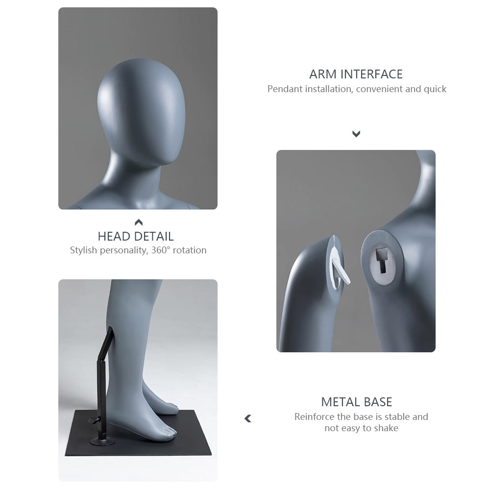 Accessoires de modèle pour enfants Vitrine de magasin de vêtements pour enfants en pied Étagère de modèle pour enfant Mannequin Présentoir de vêtements pour bébé DL0048