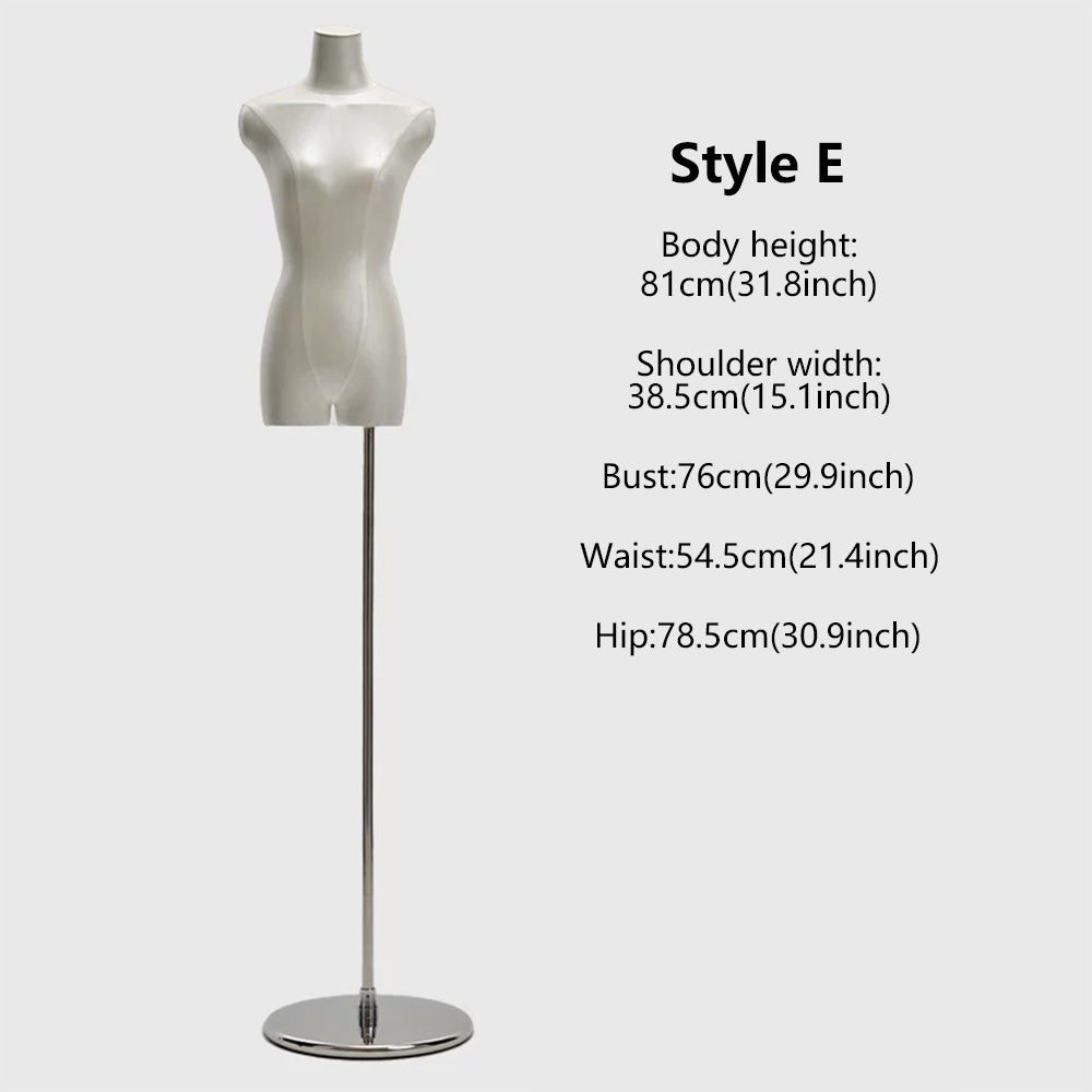 DE-LIANG Fabric-Wrapped Female Half Body Mannequin for Lingerie Tops Boutique