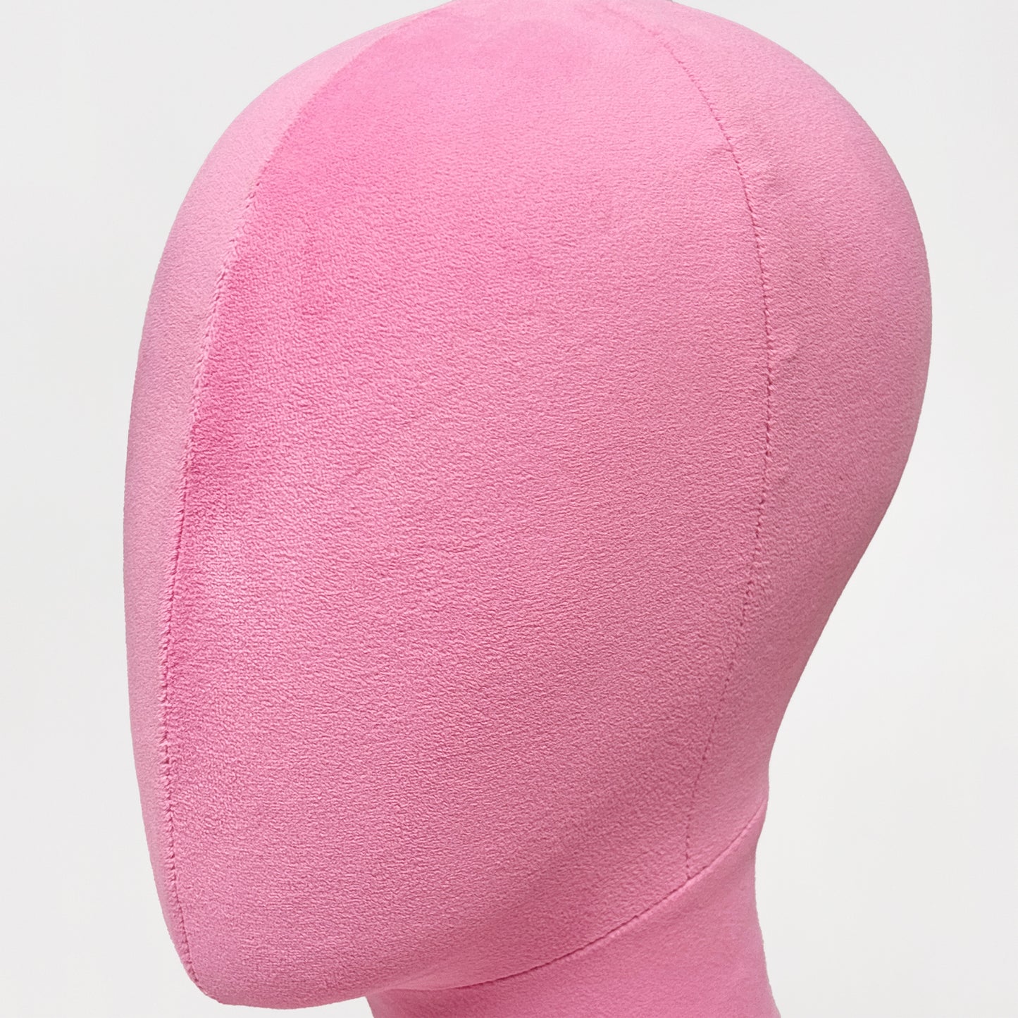 DE-LIANG Suede Mannequin Head Torso Display Stand,Soft Pinnable Foam Wig Head for Hats, Wigs, Jewelry,Accessories | Boutique Window Display Prop | Black / Pink