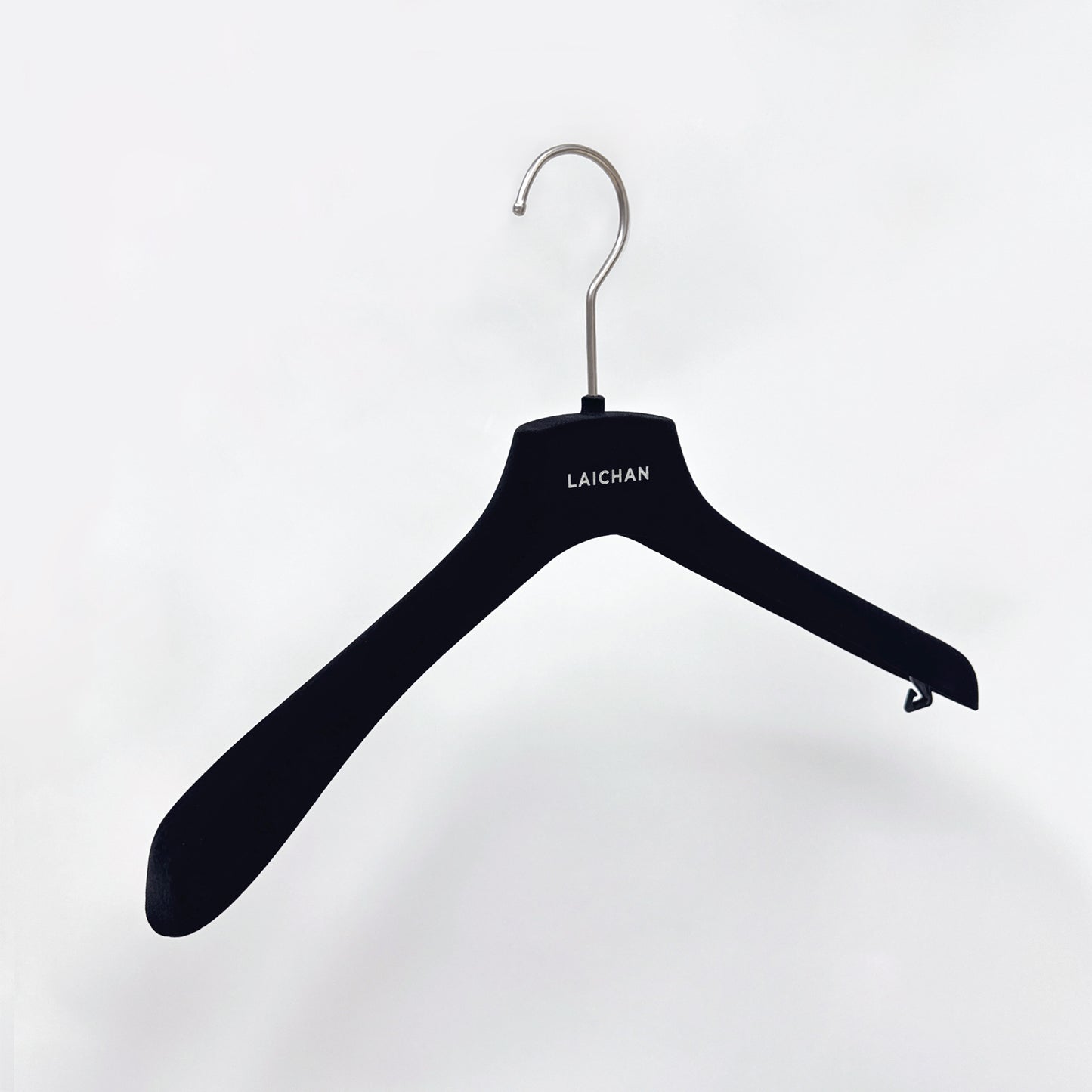 Luxury Black Velvet Hangers,Velvet Coat Hangers,Clothing Display Rack,Bottom Clip Pant clothing hanger,Non-Slip Hangers,Space Saving Clothes Hangers