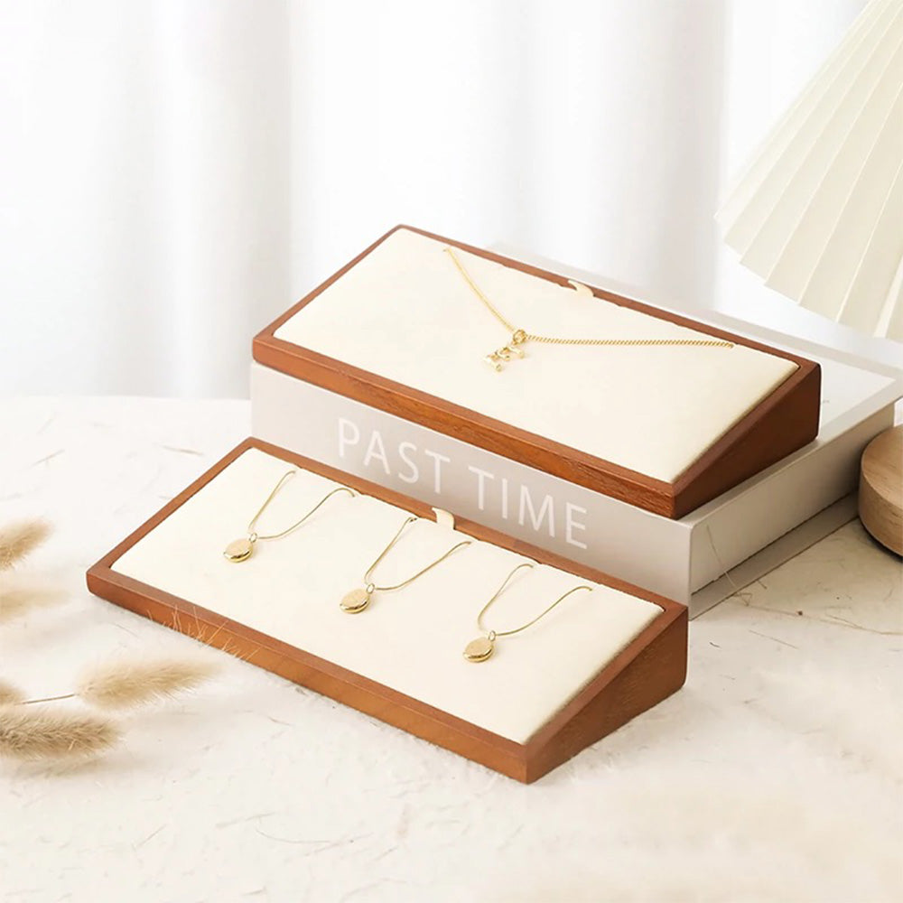 Bandeja de tela sofisticada para anillos, expositor de joyas, soporte para anillos y aretes, estante para regalos, boutiques y joyerías DL2443