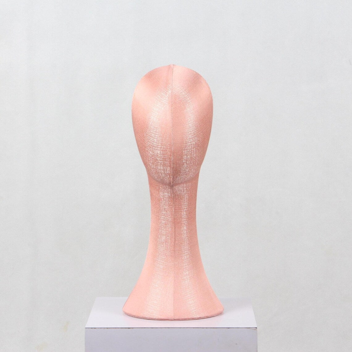 Vente de liquidation Mannequin de tête de femme en lin de bambou, modèle de tête épinglable avec long cou/épaules, pour affichage de chapeau/perruque/écharpe