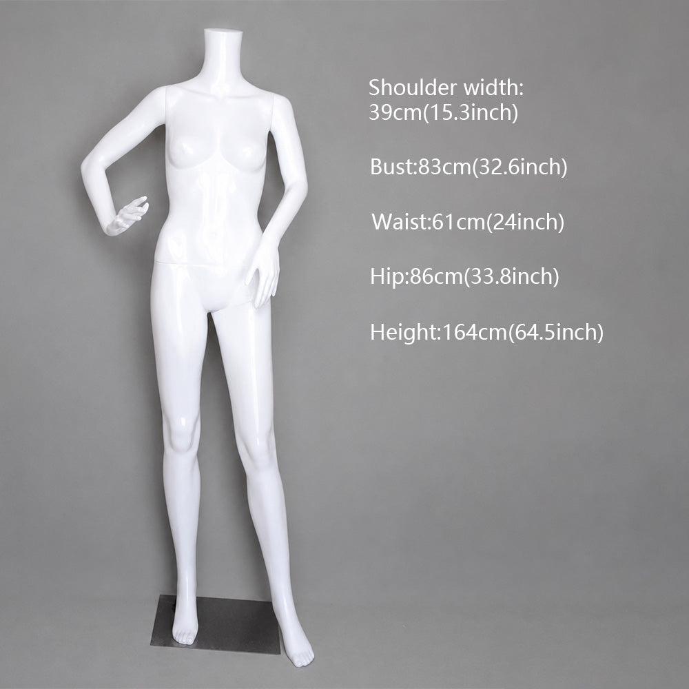 DE-LIANG Female Mannequin for Displaying Dresses, Clothing Store Full Body Display