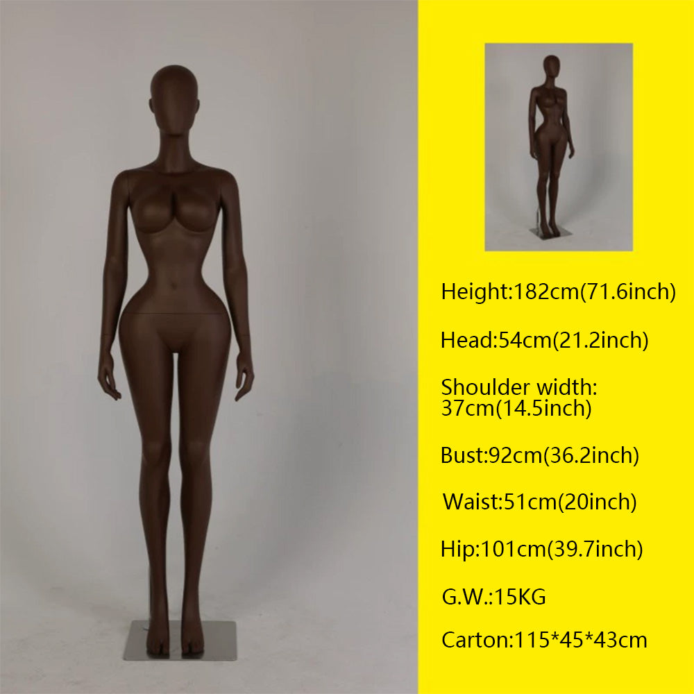 DE-LIANG Female Full Body Mannequin | 6 Skin Tones | Fiberglass Retail Display Form