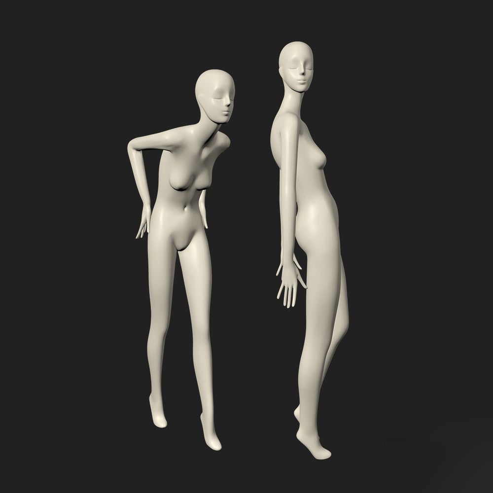 Maniquí femenino de cuerpo entero DE-LIANG: maniquí ajustable con torso para exhibición, maniquí moderno para boutiques de moda y escaparates.
