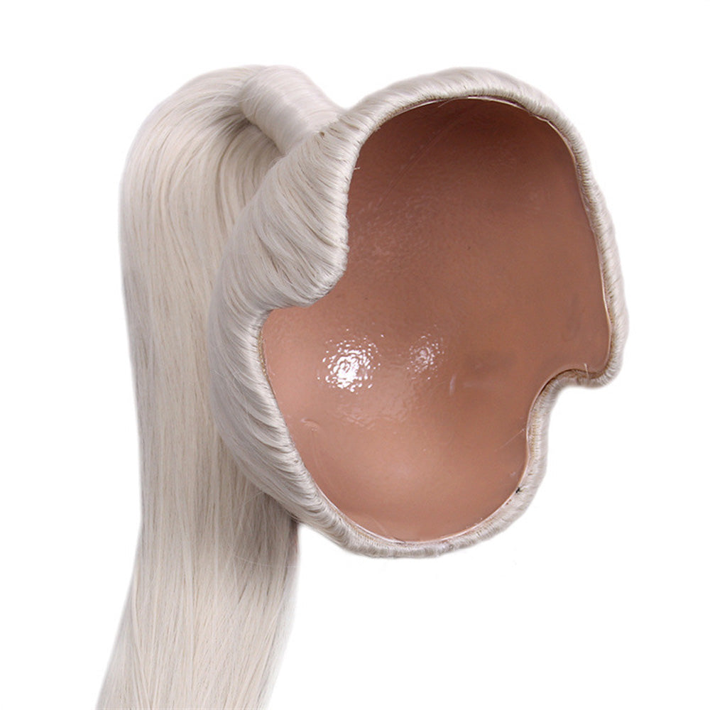 DE-LIANG Clearance Female Head Mannequin Wig Display,Colorful Hard Shell Ponytail Wig Display Mannequin Head,Use for barbershop/Clothing Shop Design Ideas and Wig Shop InteriorDesign DL2379 De-Liang Dress Forms