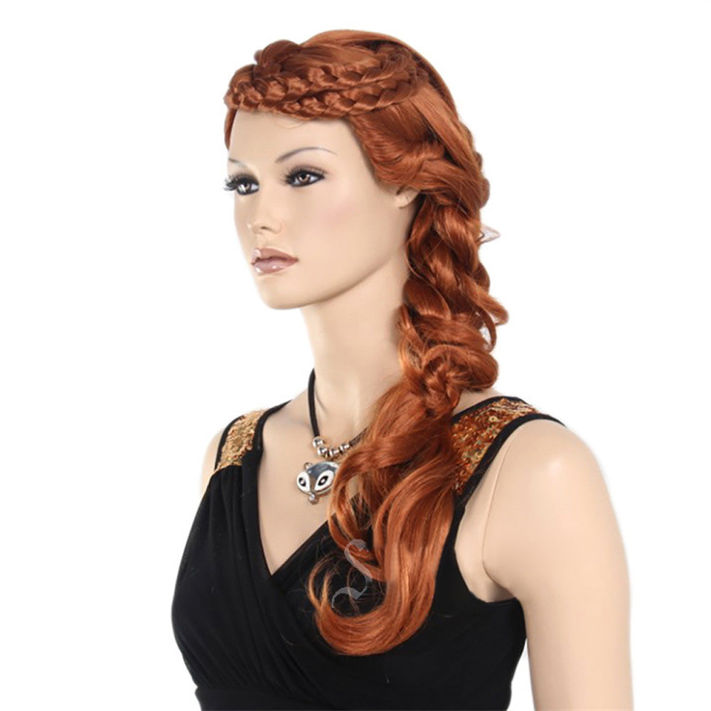 DE-LIANG Fashional Female Mannequin's Wig, Handmade Head Mannequin,High Ponytail for Window Manikin Head Decorate,Luxury Wigs, Cosplay Wig DL2395 De-Liang Dress Forms