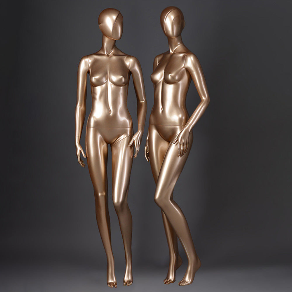 DE-LIANG Luxury Female Full Body Mannequin Set ,Fiberglass Display Models for Boutique Clothing Window