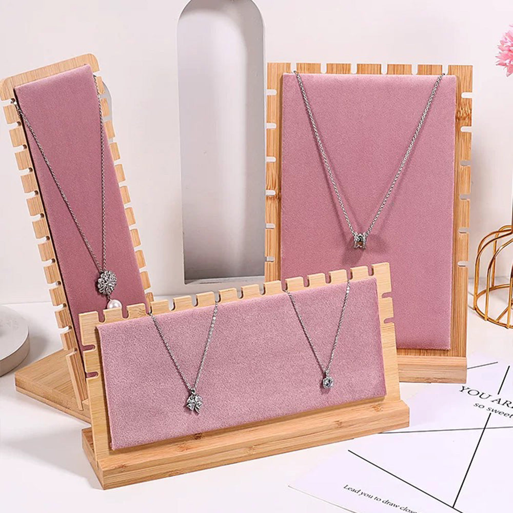 BamBoo Necklace Jewelry Dispaly Props,Jewelry Display Stand,Necklace Display,Storage Rack for Gift,Boutique,Necklace Display Storage DL2447 DE-LIANG