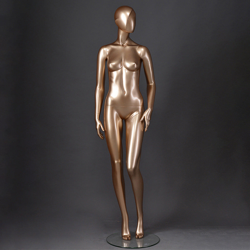 DE-LIANG Luxury Female Full Body Mannequin Set ,Fiberglass Display Models for Boutique Clothing Window