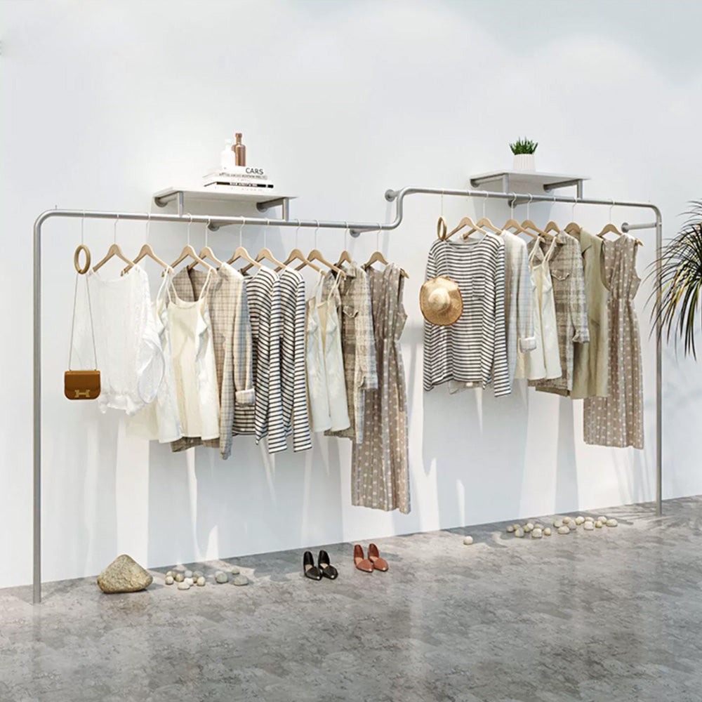DE-LIANG Clothing Display Rack, Luxury Golden Color Hanging Hanger,Floor-Style High-Grade Shelf for Clothes Boutique DL196 250CM/300CM,DL195 200/250CM DE-LIANG