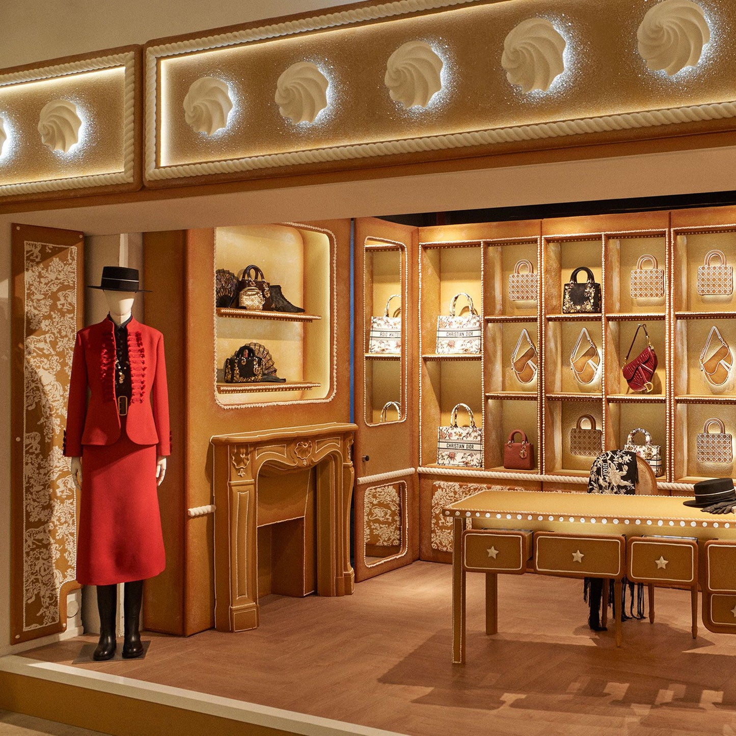 Fashion Elegant Window Display Props, Beige Linen Fabric Dressform Manikin with Fiberglass Head, Detachable Head and Arms, visual mannequin DE-LIANG