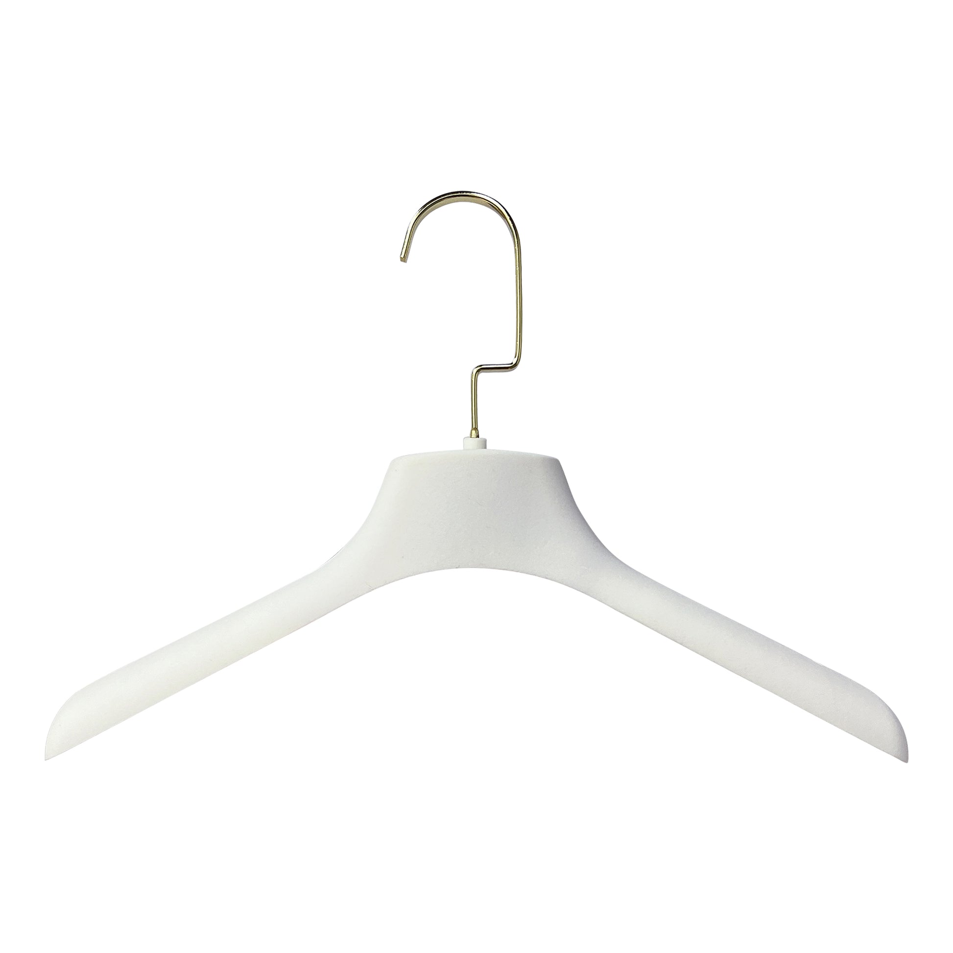 DE-LIANG White Velvet Plastic Hanger for Coat Pants Trouser, Men Woman Wedding dress bridal veil clothing hanger, velvet hanger customize(50PCS) DE-LIANG