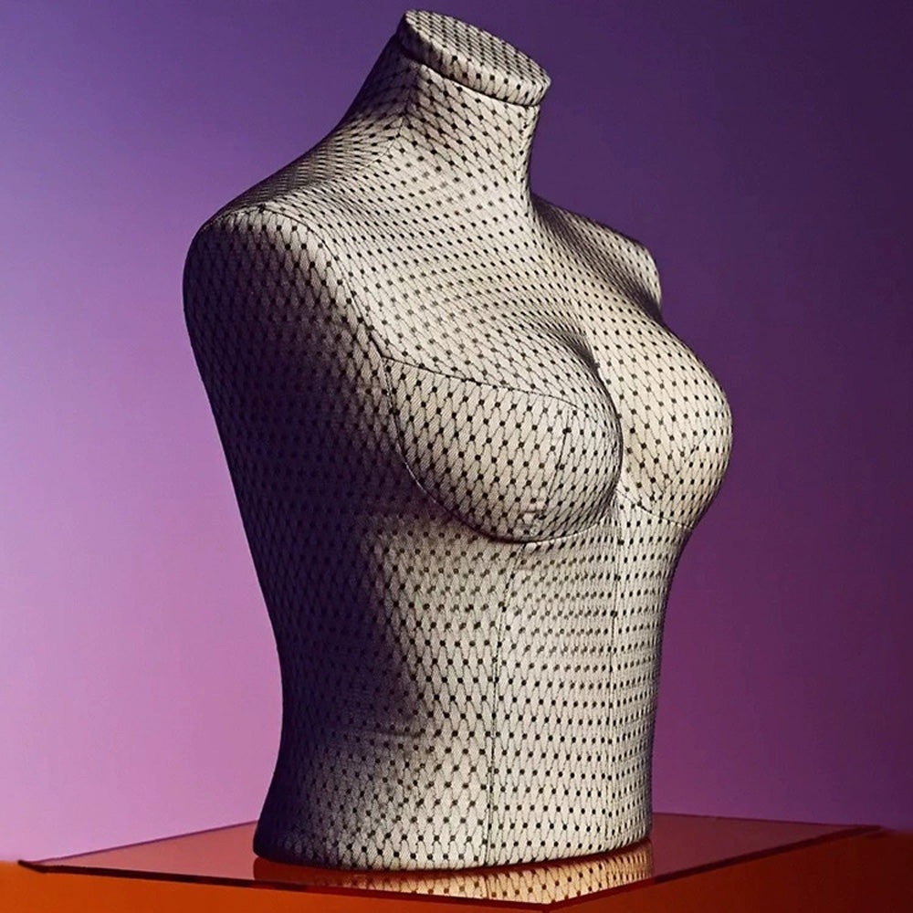 DE-LIANG Bust Form Dress Form For Bra, Fully Pinnable Soft Female Lace Underwear Display Torso Mannequin,Corset Dress Form, Swimwear Model - De-Liang Dress Forms