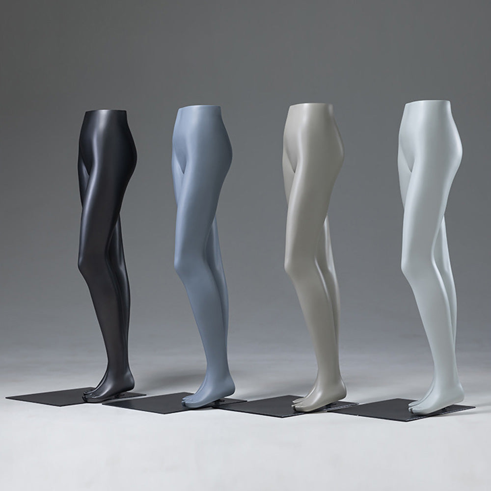 DE-LIANG Running Sport Leg Mannequin Display – Dynamic Half Body Male & Female Lower Torso, Fiberglass Athletic Pants Display Form for Sportswear, Shoes, and Fitness Store Window