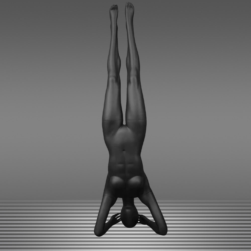 DE-LIANG Female Yoga Mannequin Full Body Fiberglass Display Model,Fitness Sports Pose Mannequin for Gym, Yoga Apparel, Activewear & Window Display