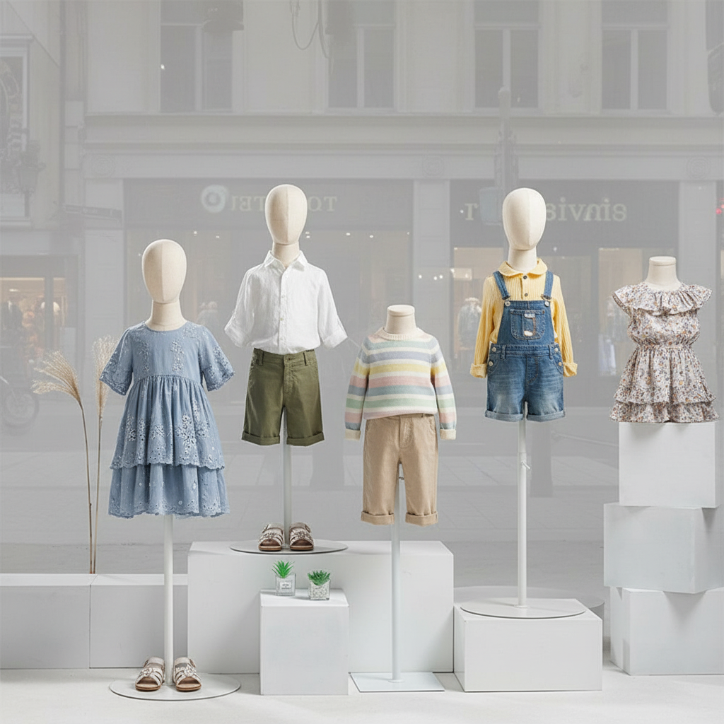 DE-LIANG Kids Half Body Mannequin