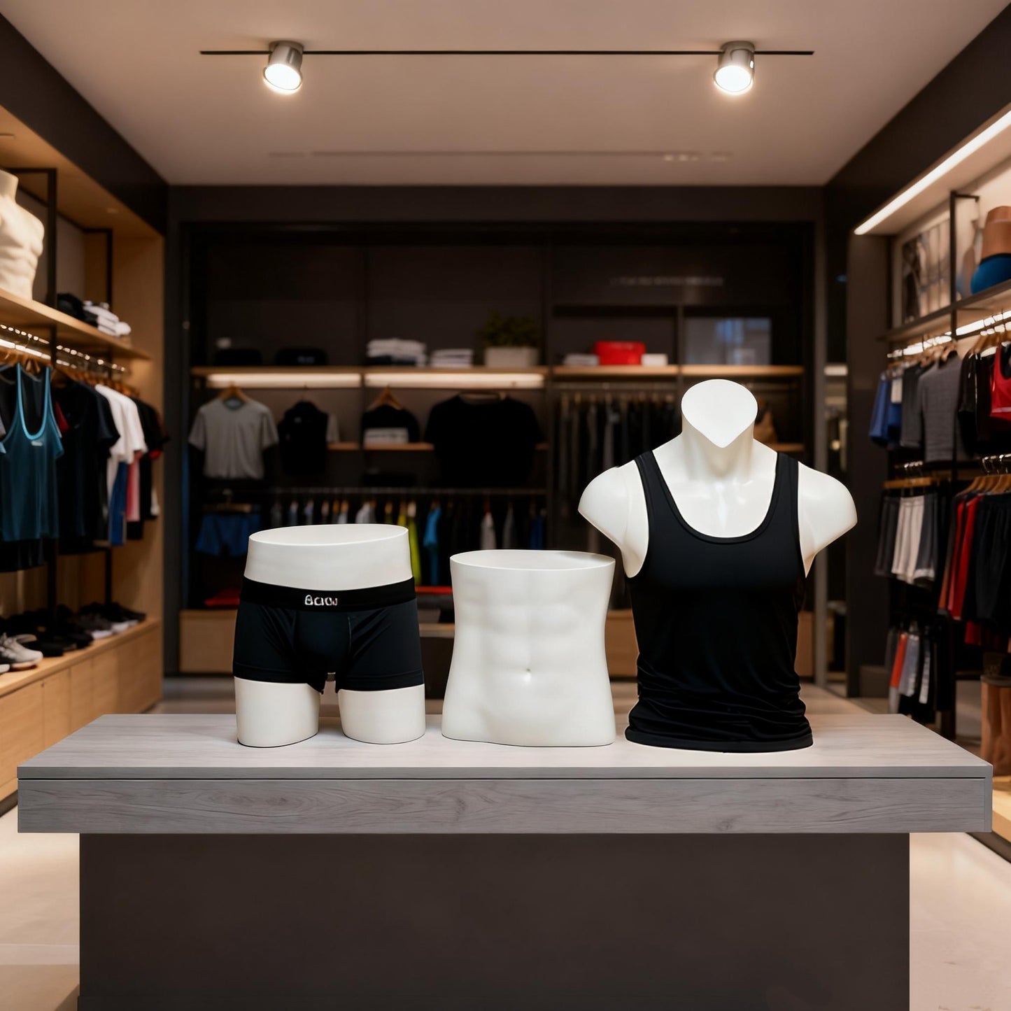 DE-LIANG Fiberglass Fashion Male Sport Mannequin Torso,Elbow,Arms,Waist And Hip Protector Props,Silver Mannequin Props for Athletic Brace Display