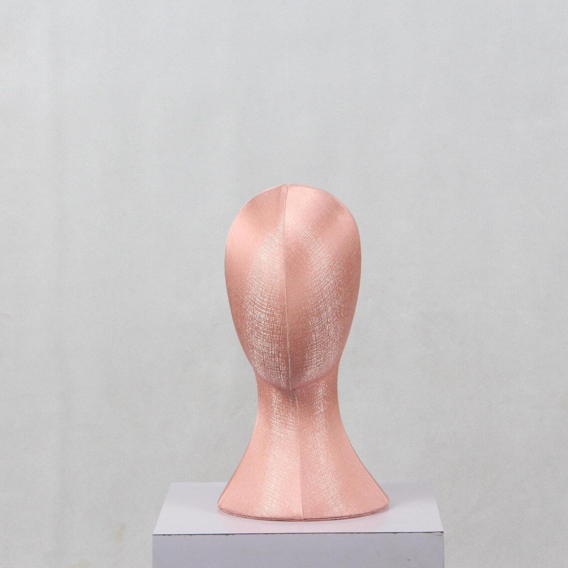 Vente de liquidation Mannequin de tête de femme en lin de bambou, modèle de tête épinglable avec long cou/épaules, pour affichage de chapeau/perruque/écharpe
