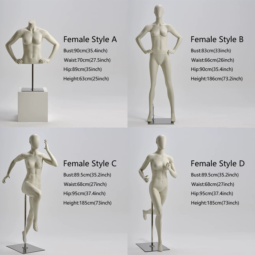 DE-LIANG Female/Male Running Sport Mannequins,Beige Fitness Dress Form Mannequin Torso Full Body for Window Display,Sportwear,Yoga Gymnasium Phsical Althletic Field Display Stand