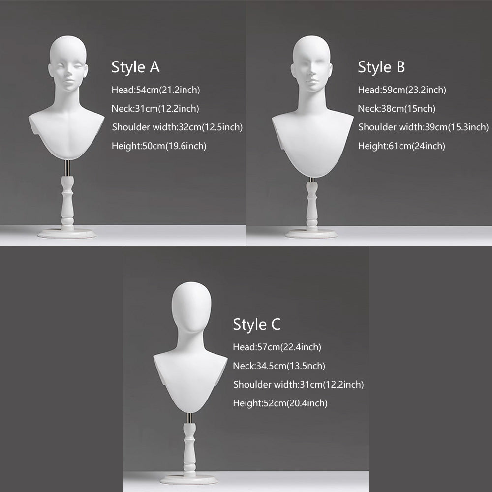 DE-LIANG Tête de mannequin en velours rose de luxe, mannequins féminins colorés, support de perruque factice pour lunettes de soleil, bandeau, chapeau, accessoires de modèle de tête