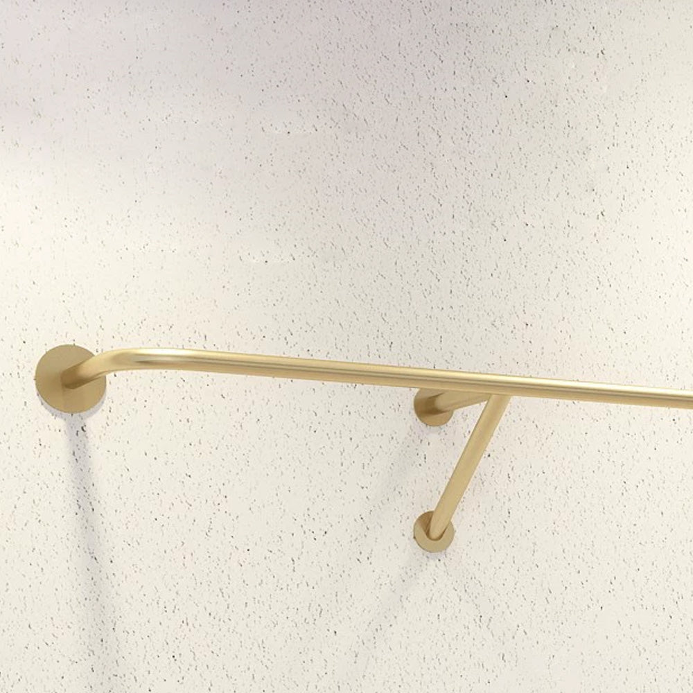 Women's Clothing Store Clothes Display Stand Floor-Standing Gold Clothes Display Rack Combination Clothing Store Hanger 2363 DE-LIANG