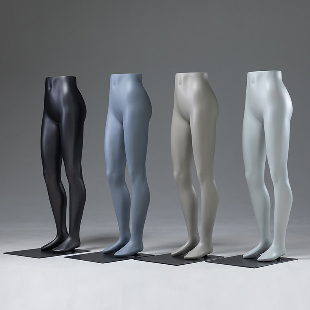 DE-LIANG Running Sport Leg Mannequin Display – Dynamic Half Body Male & Female Lower Torso, Fiberglass Athletic Pants Display Form for Sportswear, Shoes, and Fitness Store Window