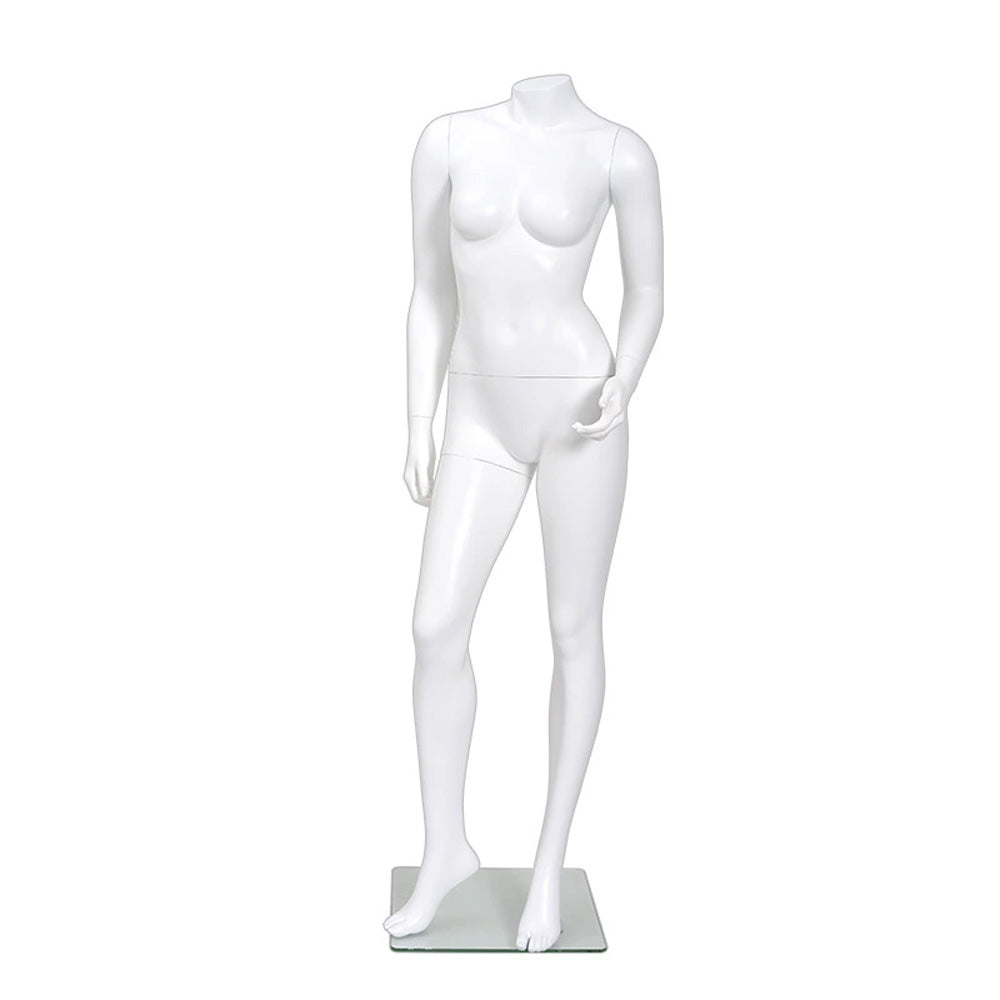 Luxury Female Full BodyMannequin, Brand Window Display Props Unique Design, Fashion Slim Body White Fiberglass Woman Dress form