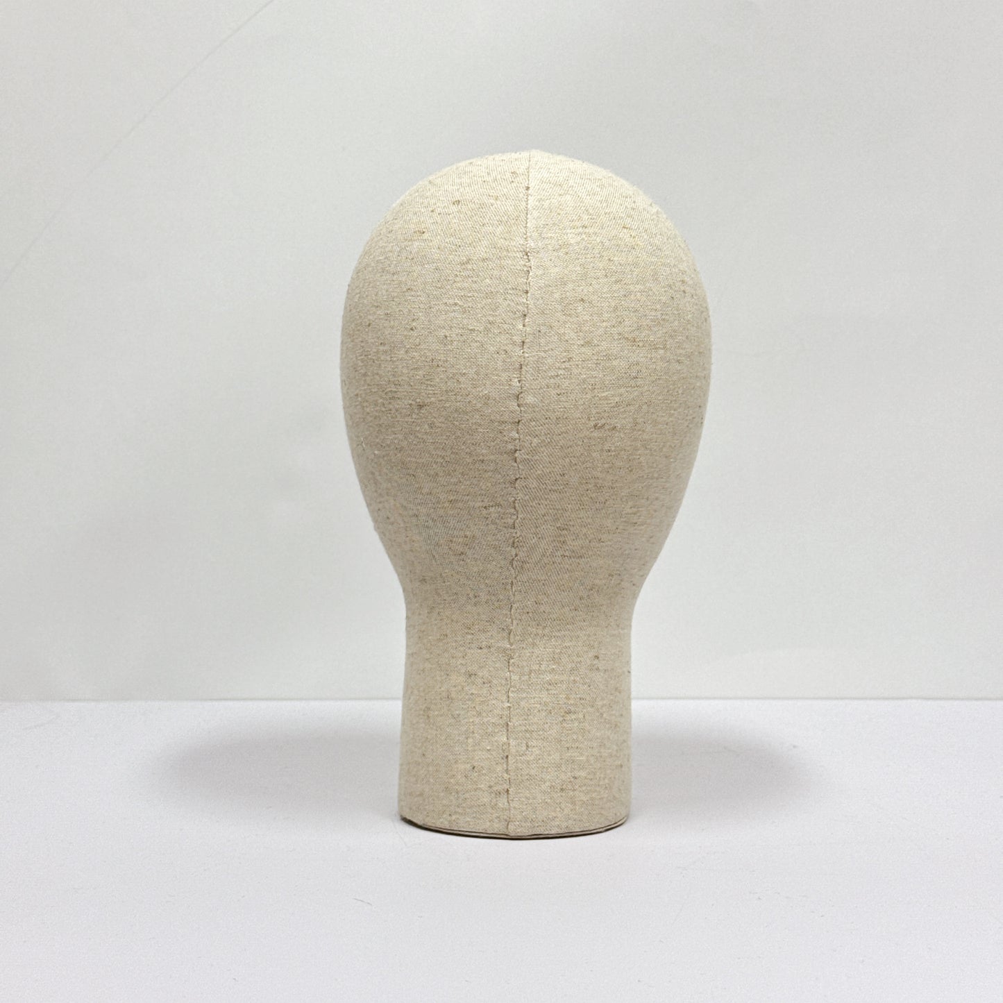 DE-LIANG Fiberglass Mannequin Head – Linen-Covered Head for Wigs/Hats/Scarves