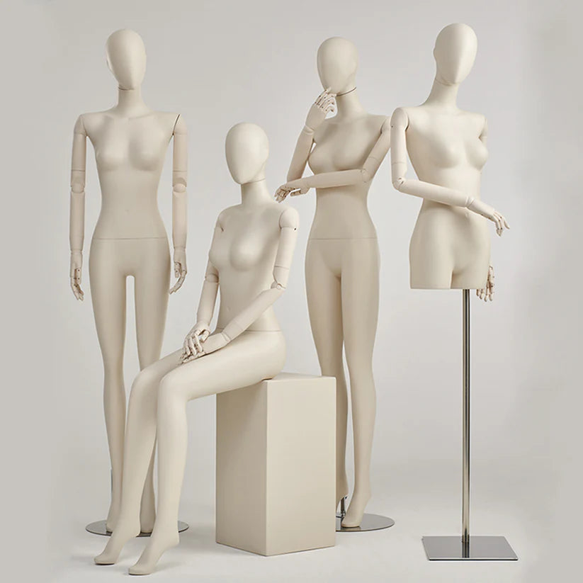 DE-LIANG Full Body Female Mannequin Torso – Premium Dress Form for Clothing & Wig Display