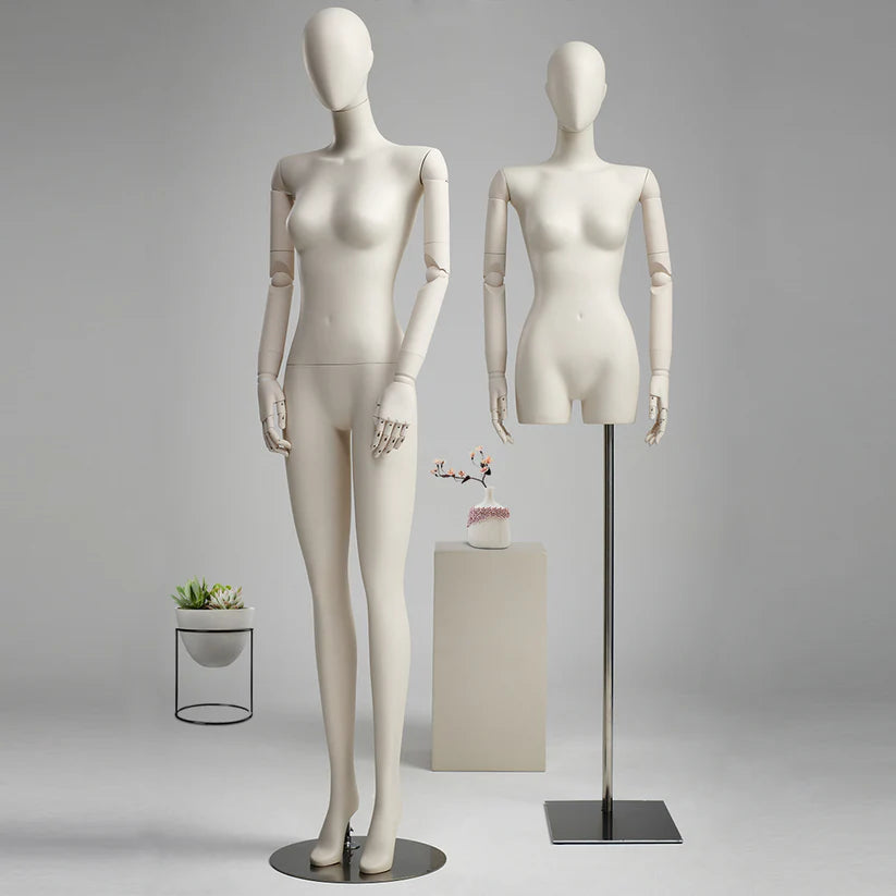 DE-LIANG Full Body Female Mannequin Torso – Premium Dress Form for Clothing & Wig Display
