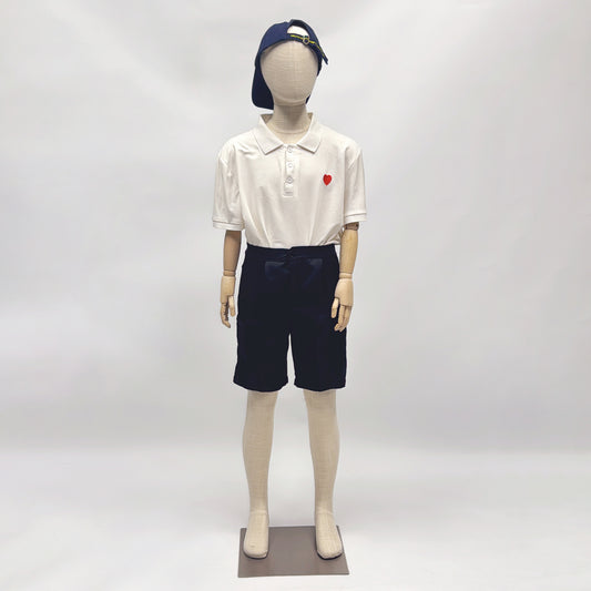 DE-LIANG Kids Mannequin Full Body Child Dress Form – Bamboo Linen Fabric Display Model with Adjustable Wooden Arms for Clothing/Boutique/Window/Retail Showcase