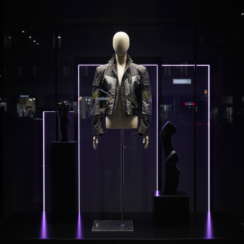 DE-LIANG Leather Mannequin — Luxury Men's Clothing Store Window Display