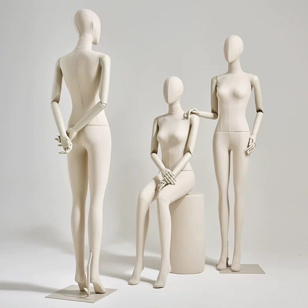 DE-LIANG Women's Mannequin Torso – Adjustable Display Form for Dresses/Fashion/Retail