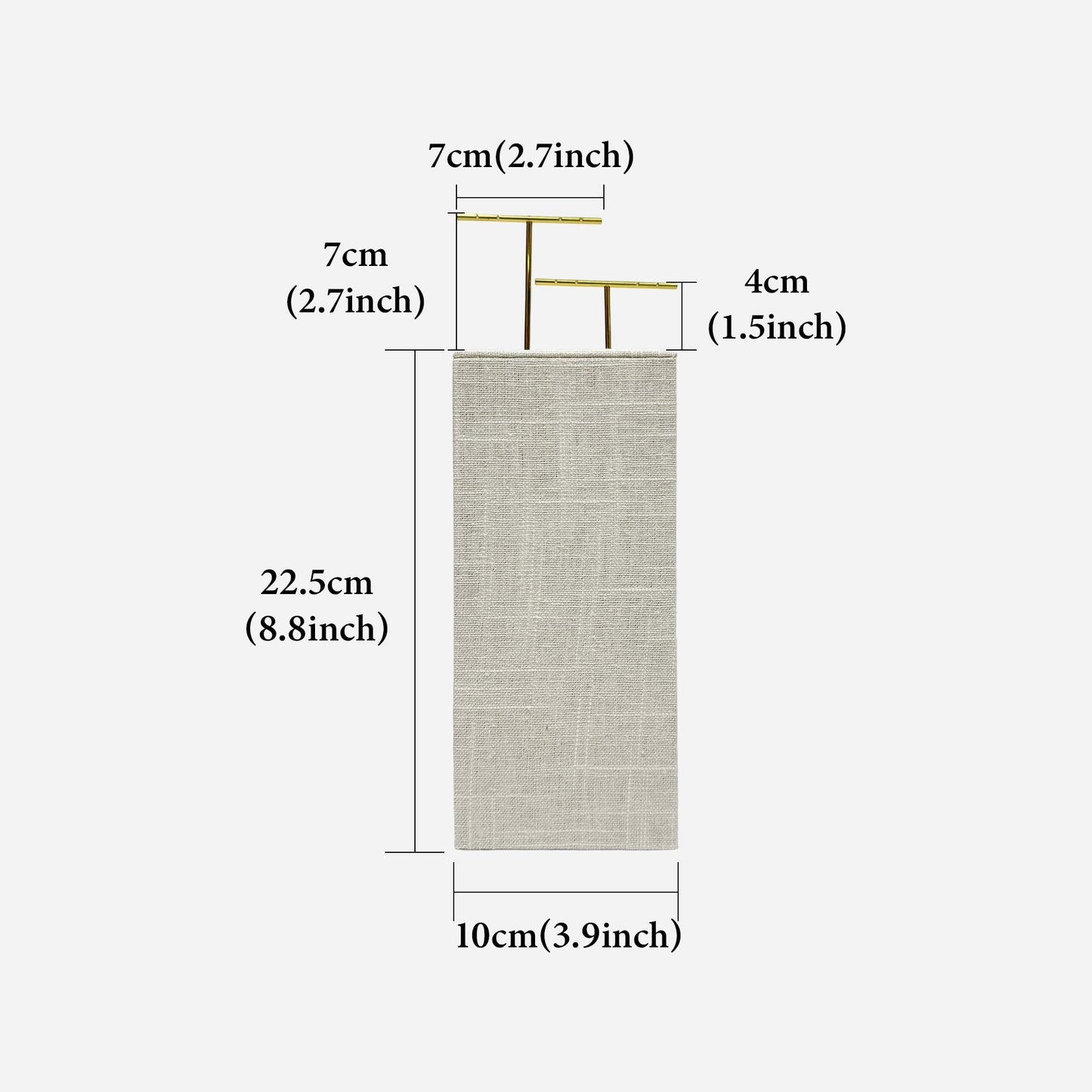 Elegant Linen Bust Form Display Set